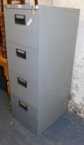 A Monarch four drawer filing cabinet.