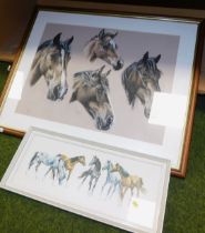 Two framed and glazed equine studies, prints.