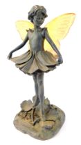 A 20thC plaster and plastic Pastimes figure of the Columbine Fairy, titled, 40cm high.