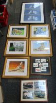 Various pictures, prints, etc., to include after Steven Gayford, White Prints, signed limited editio