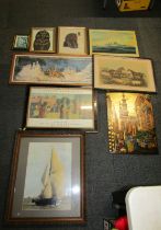 Various pictures, prints, etc., to include after Vassily Kandinsky, museum related poster, picture o