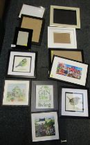 Picture frames, prints, etc. (a quantity)