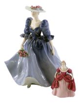 A Coalport limited edition figure Barbara Ann, and a small figure of Chloe. (2)