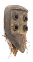 A Grebo/Kru Beyed Maou war mask, Liberia, approx 50 years old, 46cm high.