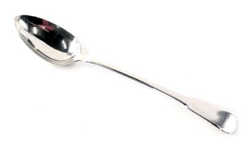 A Victorian silver fiddle pattern serving ladle, maker WF London 1818, 4.22oz.