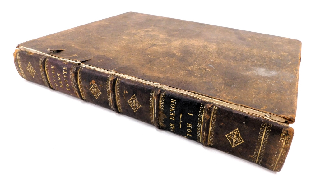 Withdrawn pre-sale. Londres (A). Voyages Dans la Basse et la Haute Egypte, 1809 bound edition. (AF)