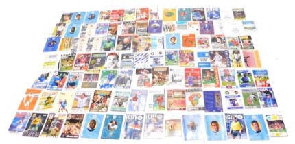 A large quantity of football programmes, various teams to include Peterborough, Brighton, Middlesbro