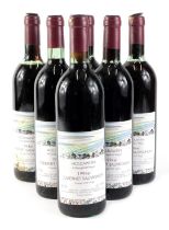 Six bottles of Moldawien 1994er Cabernet Sauvignon, produced in Moldova.