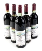 Five bottles of Moldawien 1994er Cabernet Sauvignon, produced in Moldova.