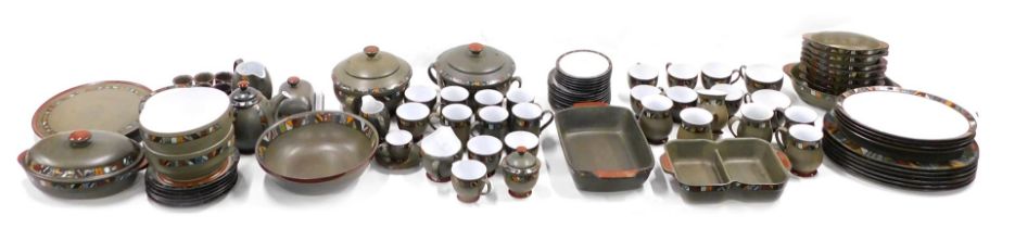 A large quantity of Denby Marrakech dinner, tea and coffee ware, to include serving dishes, lazy Sus