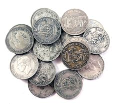 A group of pre 1946 shillings, 94g.
