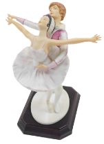 A Kaiser porcelain Swan Lake figure, limited edition number 167, boxed.