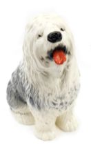 A Beswick ceramic model of an Old English sheepdog, impressed marks to underside, numbered 2232, 30c