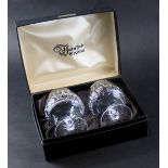 A pair of Waterford Crystal brandy goblets, with cut decoration, on original box.