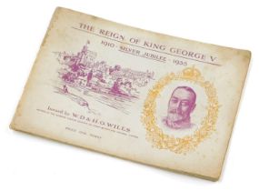 A set of W.D. & H.O. Wills cigarette cards, made to commemorate the reign of King George V, mounted