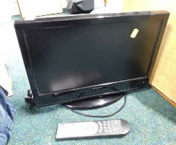 A Ferguson 16" flat screen TV/DVD player, and remote.