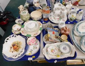 Decorative china, comprising Royal Doulton pin dishes, Masons Ironstone jug, Aynsley part dinner war