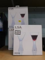 LSA international Moya shaped wine glasses, 395ml. (4 boxes)