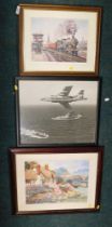 Pictures and prints, comprising locomotive prints after Colin Wright, etc. (3)