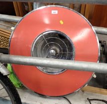 A vintage fan heater. WARNING! This lot contains untested or unsafe electrical items.