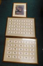 Two horse racing cigarette card prints, and an Epsom Grand horse racing print. (3)