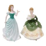 A Royal Doulton figure modelled as Soiree, HN2312, and another modelled as Love Song, Pretty Ladies