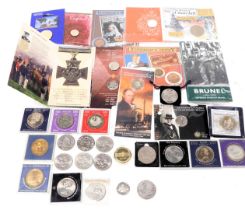 Royal Mint and other commemorative coins, including the uncirculated Victoria Cross fifty pence coin