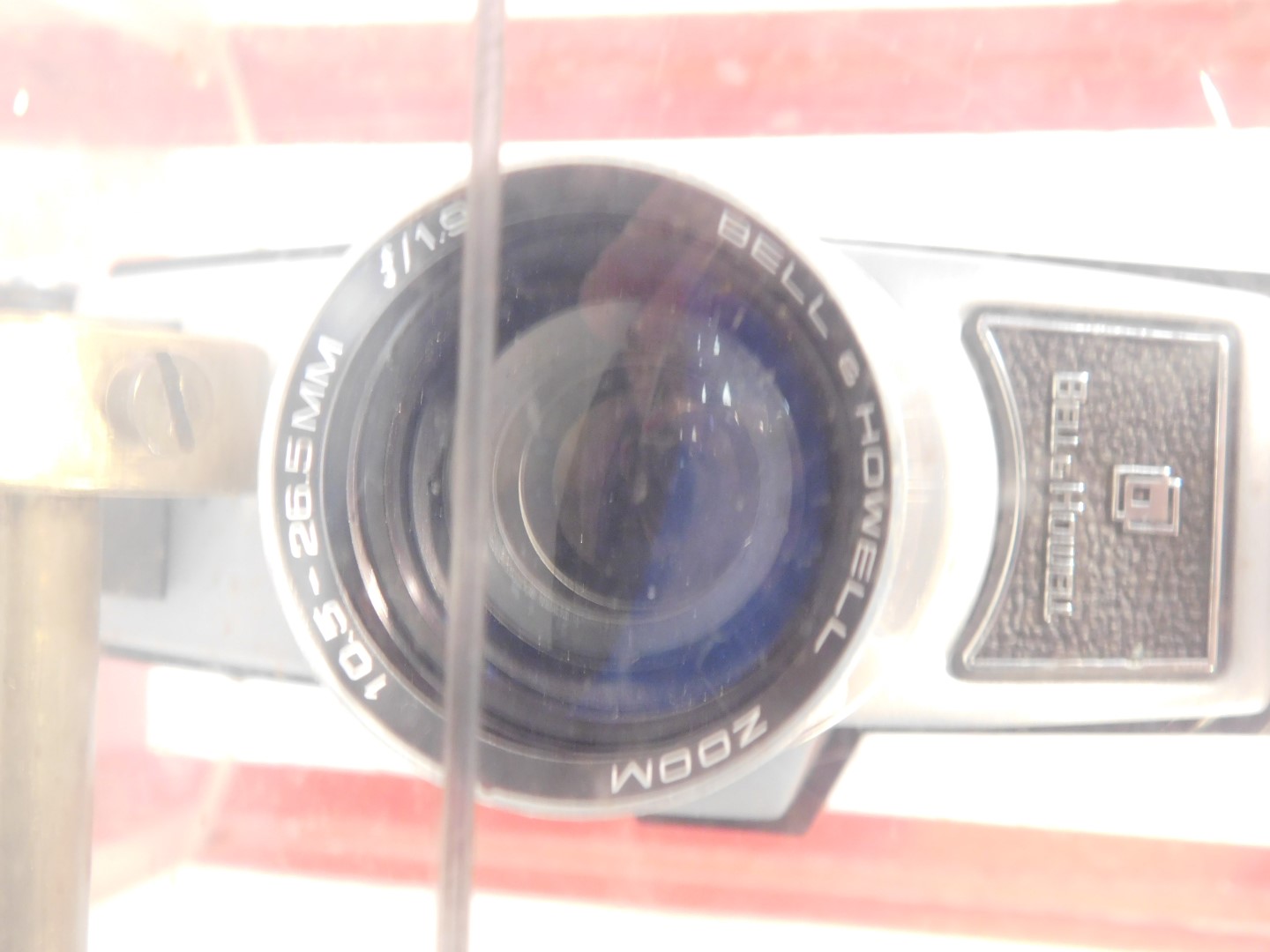 A diver's perspex and painted metal camera case, holding a Bell and Howell Focus-matic cine camera, - Image 4 of 6