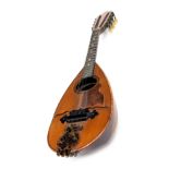 An early 20thC Neapolitan style split table mandolin, by Laurent Fantauzzi of Marseilles, bears labe