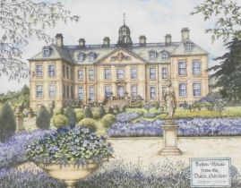 John Grice (British, 20th/21stC). Belton House from the Dutch Garden, limited edition print 8/10, 38