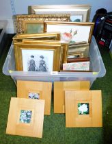 Pictures and prints, framed and glazed, assorted mediums. (approximately 20)