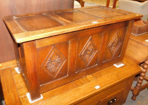 An oak coffer.