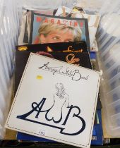 A quantity of magazines relating to Diana, The Princess of Wales, and a quantity of LPs including Th