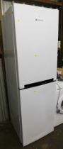 A Hotpoint tall fridge freezer.