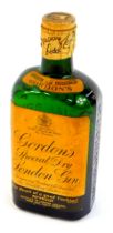 A bottle of Gordon's Special Dry London gin, 18cm high.