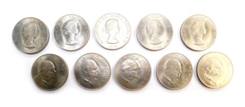 Ten 1965 Churchill crowns.