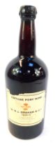 A bottle of W & J Graham and Co 1966 vintage port, 1.5 litre.