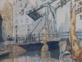 After Nicholas Hornyansky (1896-1965). Yesterday's Glory (Amsterdam), signed limited edition print n