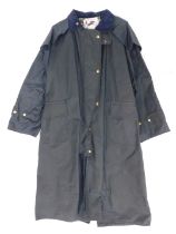 A Country Leisure Wear blue wax coat, size small.