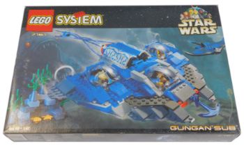 A Lego Gungan Sub 7161, boxed.