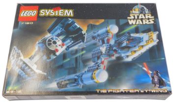 A Star Wars Lego System Tie Fighter and Y-Wing, 7150.