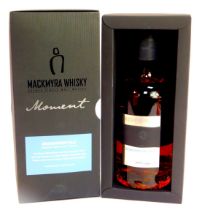 A bottle of Mackmyra Svensk Moment Single Malt Whisky, BRUKSWHISKY DLX, 445/1999, boxed.