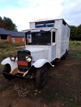 A 1934 Bedford WHG Lorry with horsebox body, Registration LG 7174, VIN No 103085, Engine No 410299,