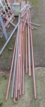 A quantity of copper piping.