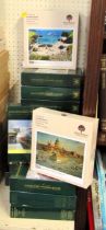 Various wooden jigsaw puzzles, to include Wentworth 500 piece The Cove, etc.