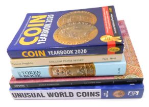 Various books relating to coin collection, to include Coin Year Book 2020, Duggleby (Vincent) Englis
