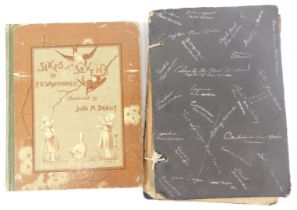 An album containing a number of postcards, with handwritten notes relating to New Mexico, etc., earl