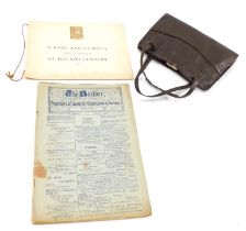 Miscellaneous items, to include a 1903 copy of Builder Journal, facsimile document relating to an ap