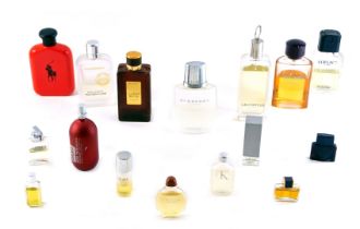 A quantity of aftershave, to include Versace, Eternity, Ralph Lauren, David Adventure, and others, e