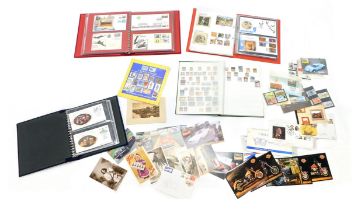 Stamps, first day covers, etc.